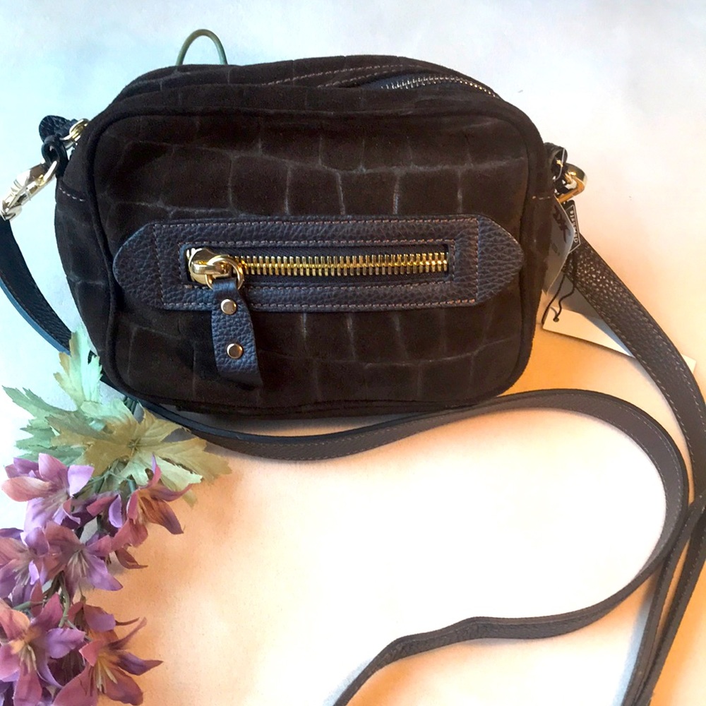 Cute Croc Suede Crossbody NWT